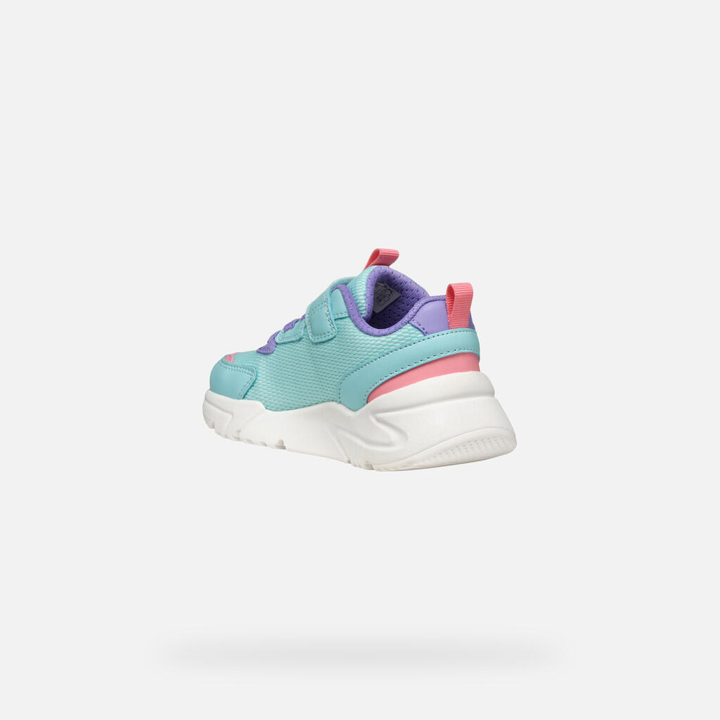 Baskets Fille J LOFTUS GIRL Bleu Eau/Lilas 5/7