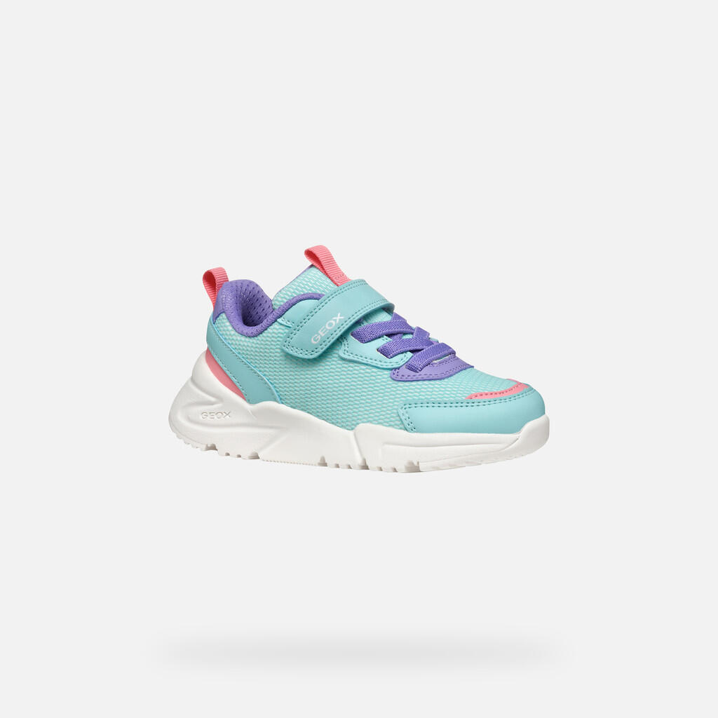 Baskets Fille J LOFTUS GIRL Bleu Eau/Lilas 4/7