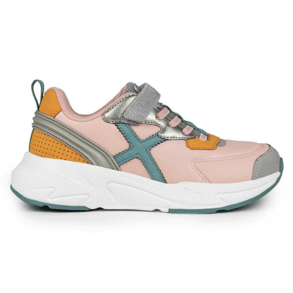 Munich - Baskets Munich Modèle 8890096 Pour Filles - Chaussures De Sport - Rose - Decathlon