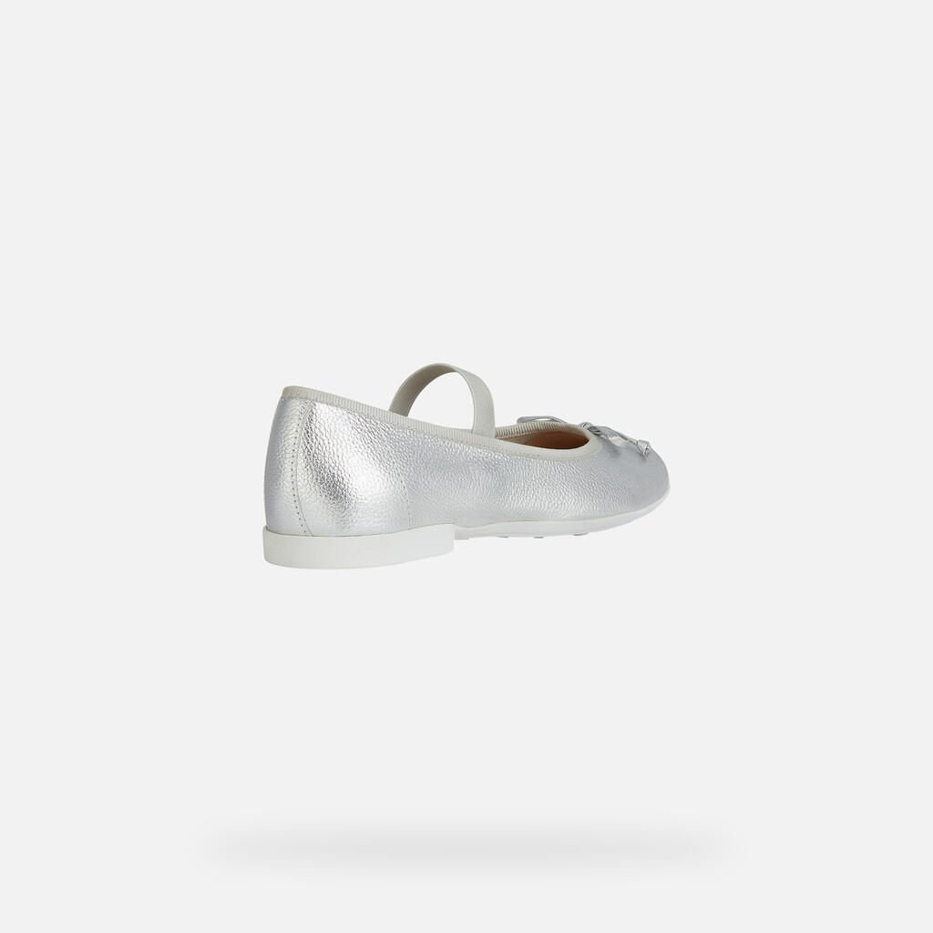 Ballerines Fille JR PLIE' Argent 5/7