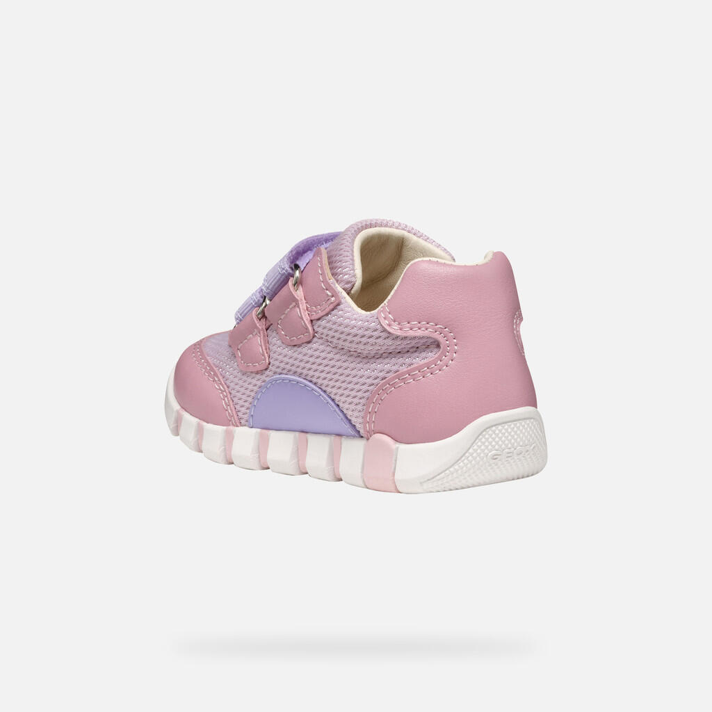 Premiers Pas Bébé Fille IUPIDOO BABY Rose/Lilas 5/7