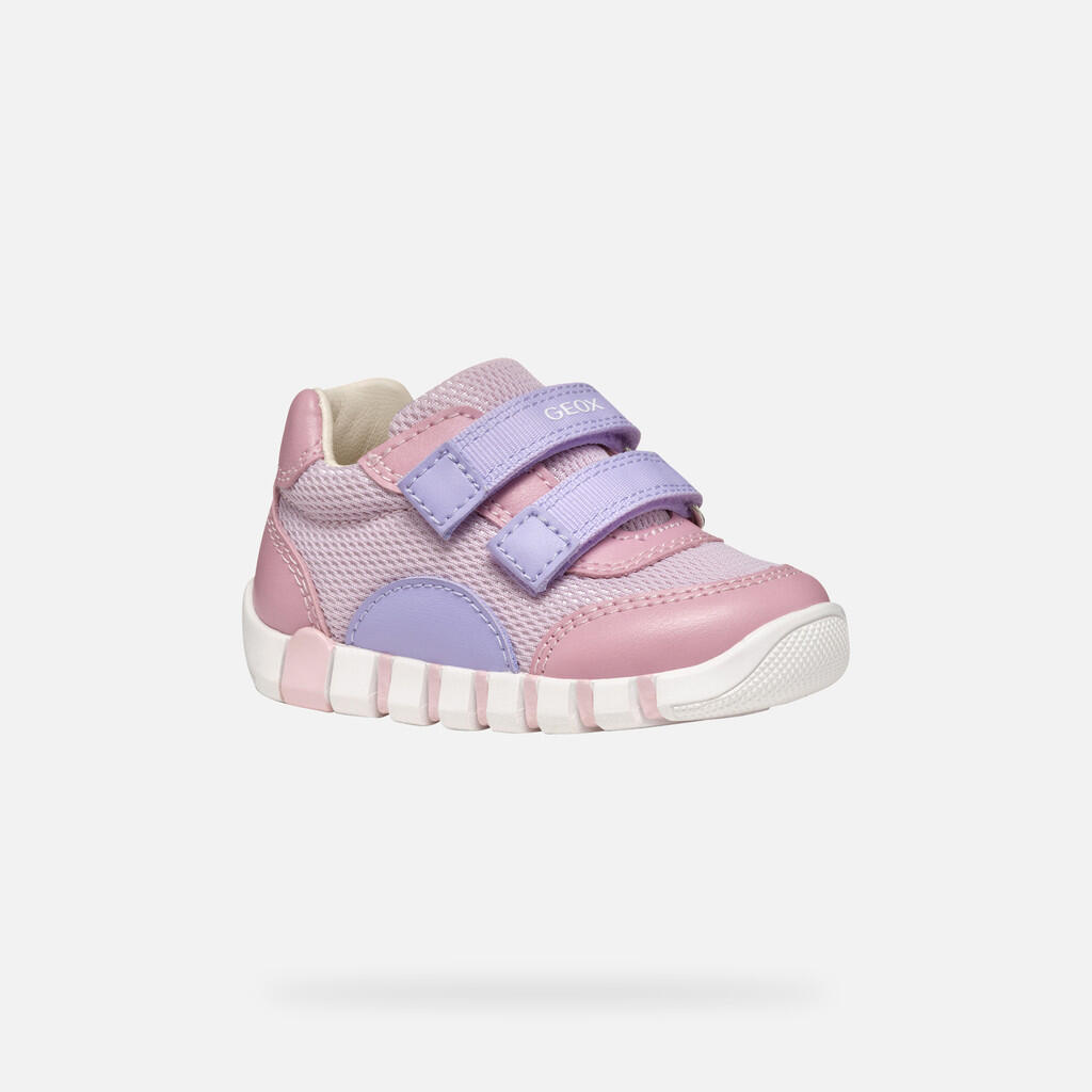Premiers Pas Bébé Fille IUPIDOO BABY Rose/Lilas 4/7