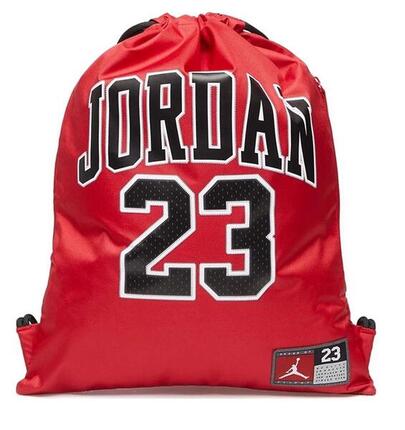 Worek szkolny gimnastyczny Air Jordan Jersey Gym Sack Red 9A0757-R78