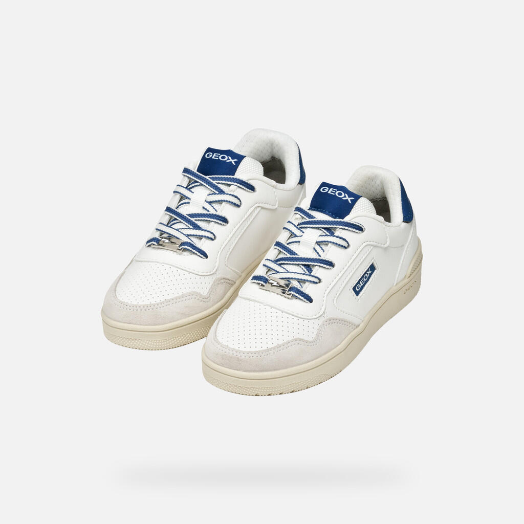 Baskets Garçon WASHIBA BOY Blanc/Bleu Marine 3/7