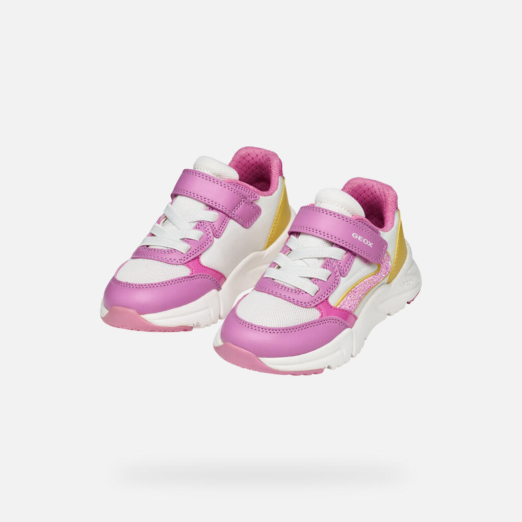 Baskets Fille LOFTUS GIRL Rose Foncé/Jaune 3/7