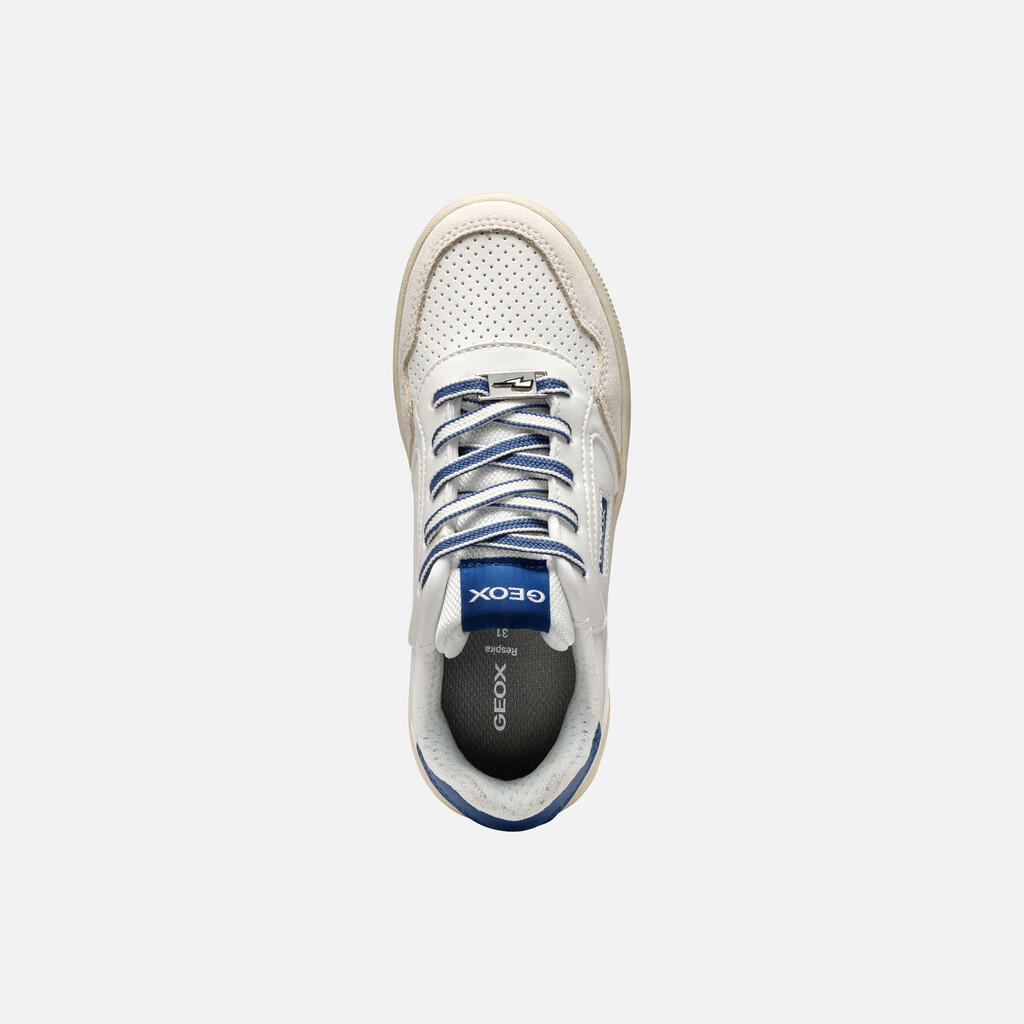 Baskets Garçon WASHIBA BOY Blanc/Bleu Marine 7/7