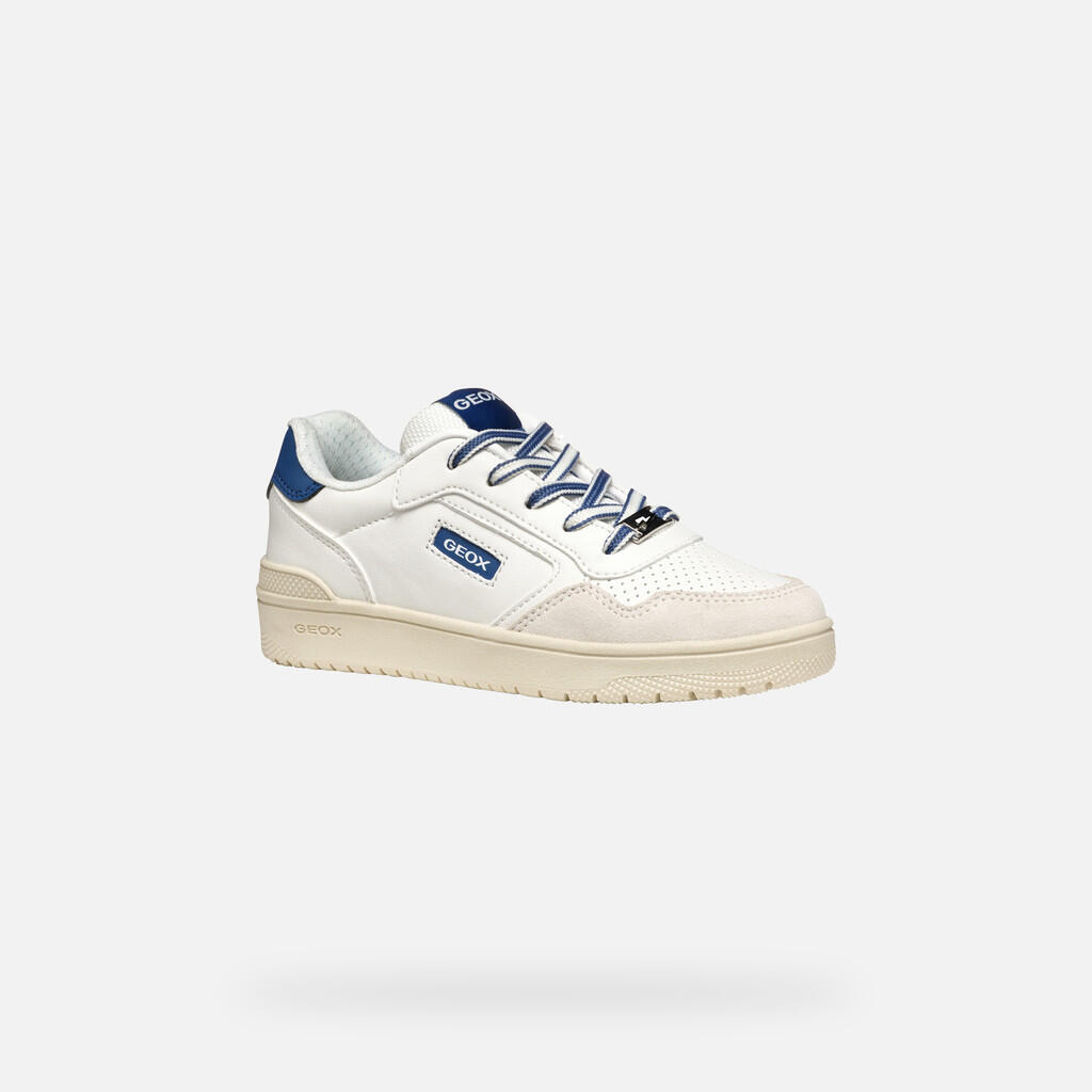 Baskets Garçon WASHIBA BOY Blanc/Bleu Marine 4/7