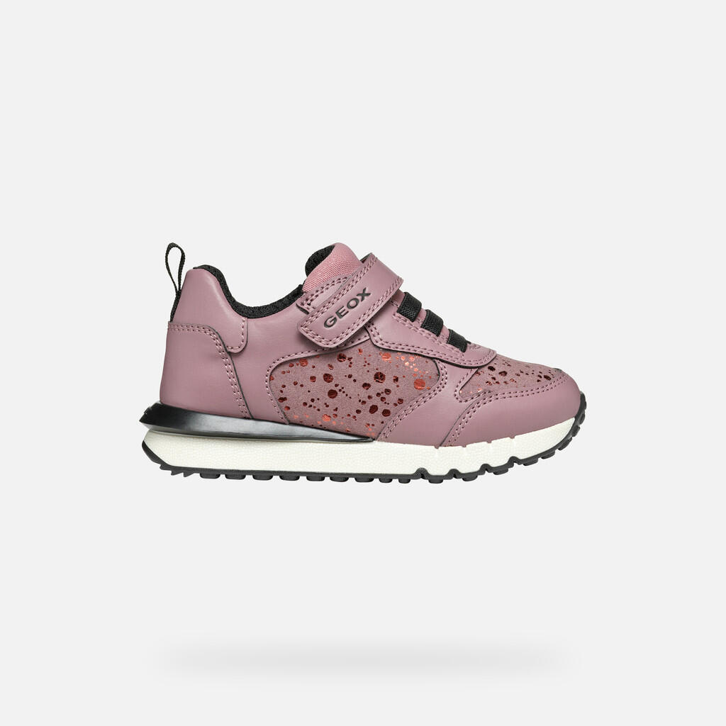 Baskets Fille J FASTICS GIRL Rose Foncé 2/7