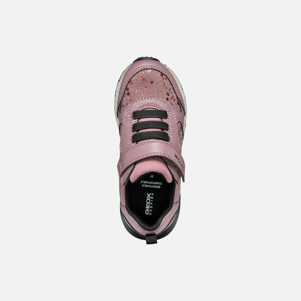 Baskets Fille J FASTICS GIRL Rose Foncé 7/7