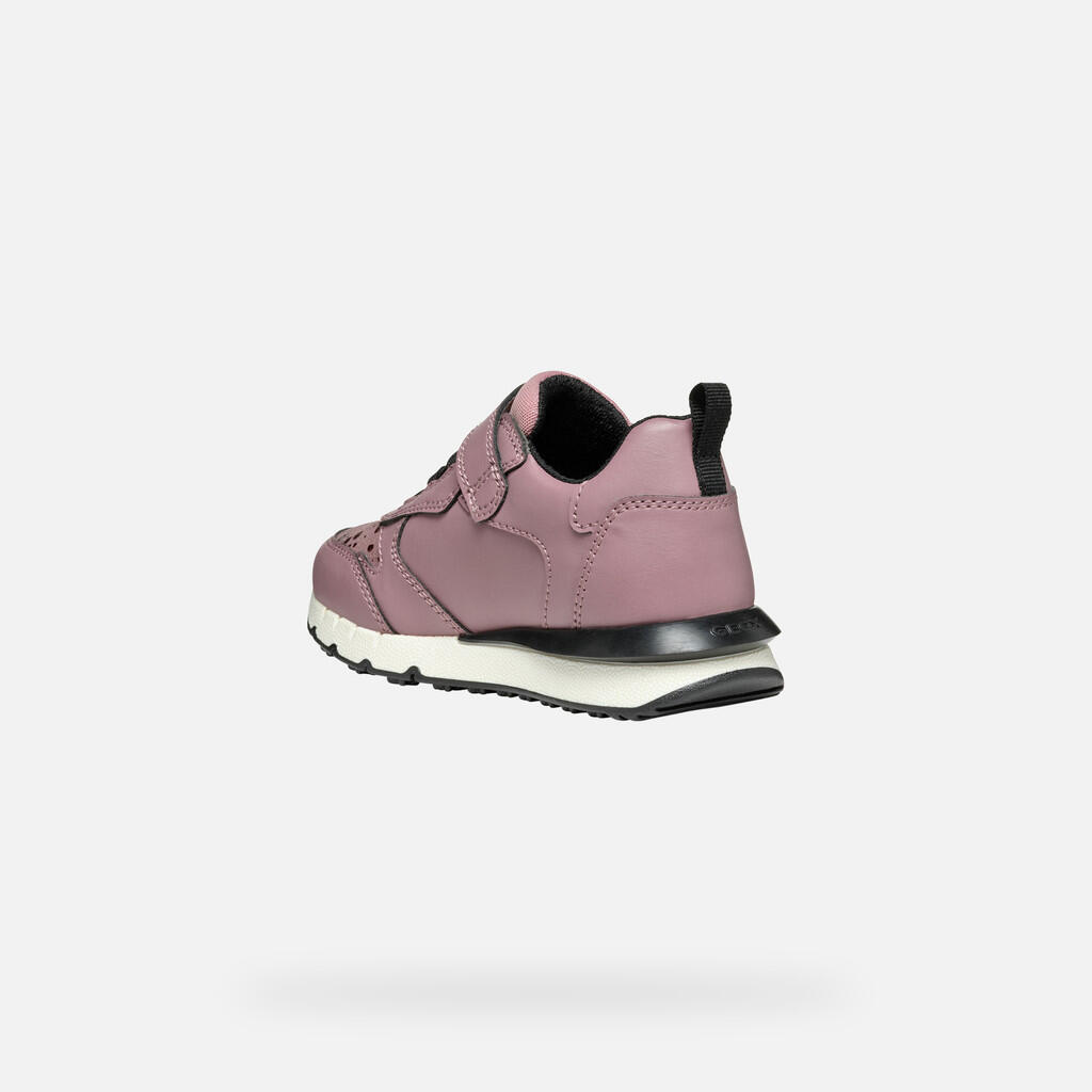 Baskets Fille J FASTICS GIRL Rose Foncé 5/7