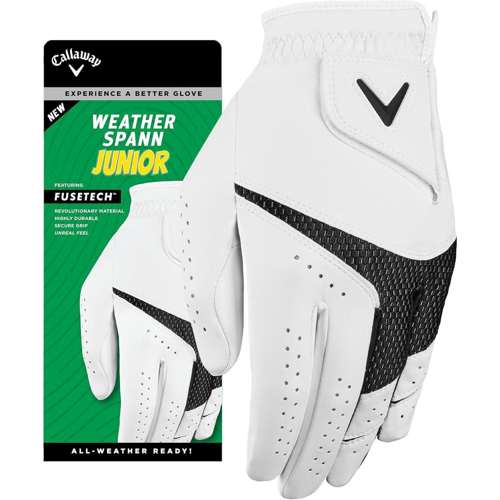 Callaway - Callaway New Weather Spann Junior, Gant De Golf Pour Enfants - Gant De Golf - Blanc|noir - Decathlon