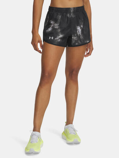 Spodenki do biegania damskie Under Armour Fly By 3" Printed reflective