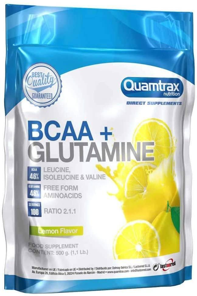 QUAMTRAX Bcaa + glutamine - 500g Limão da Quamtrax