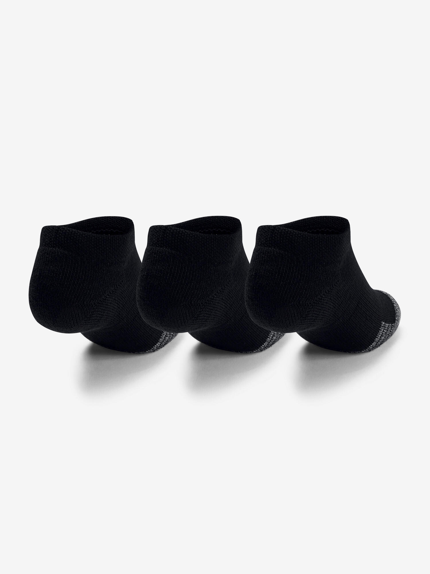 Calze nere per bambini Under Armour 3-Pack HeatGear No Show 2/3