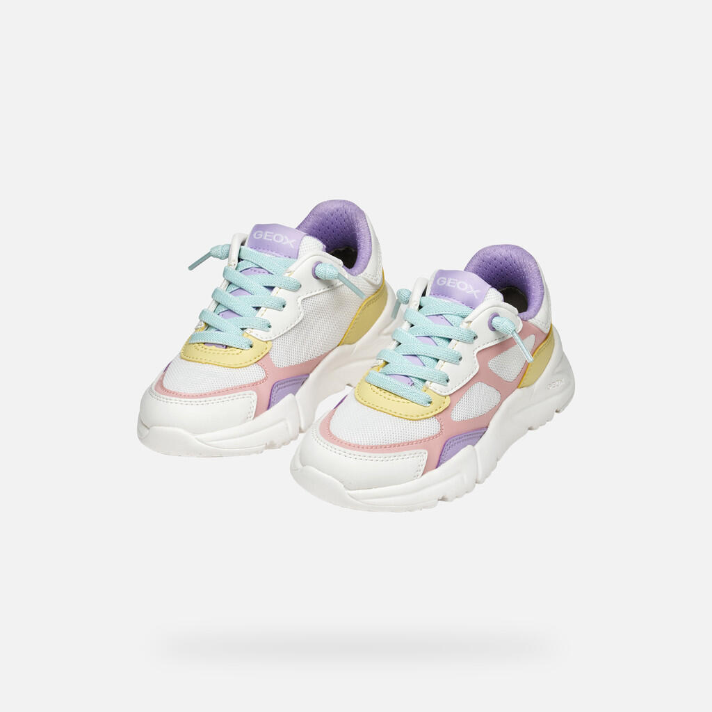 Baskets Fille J LOFTUS GIRL Blanc/Multicolore 3/7