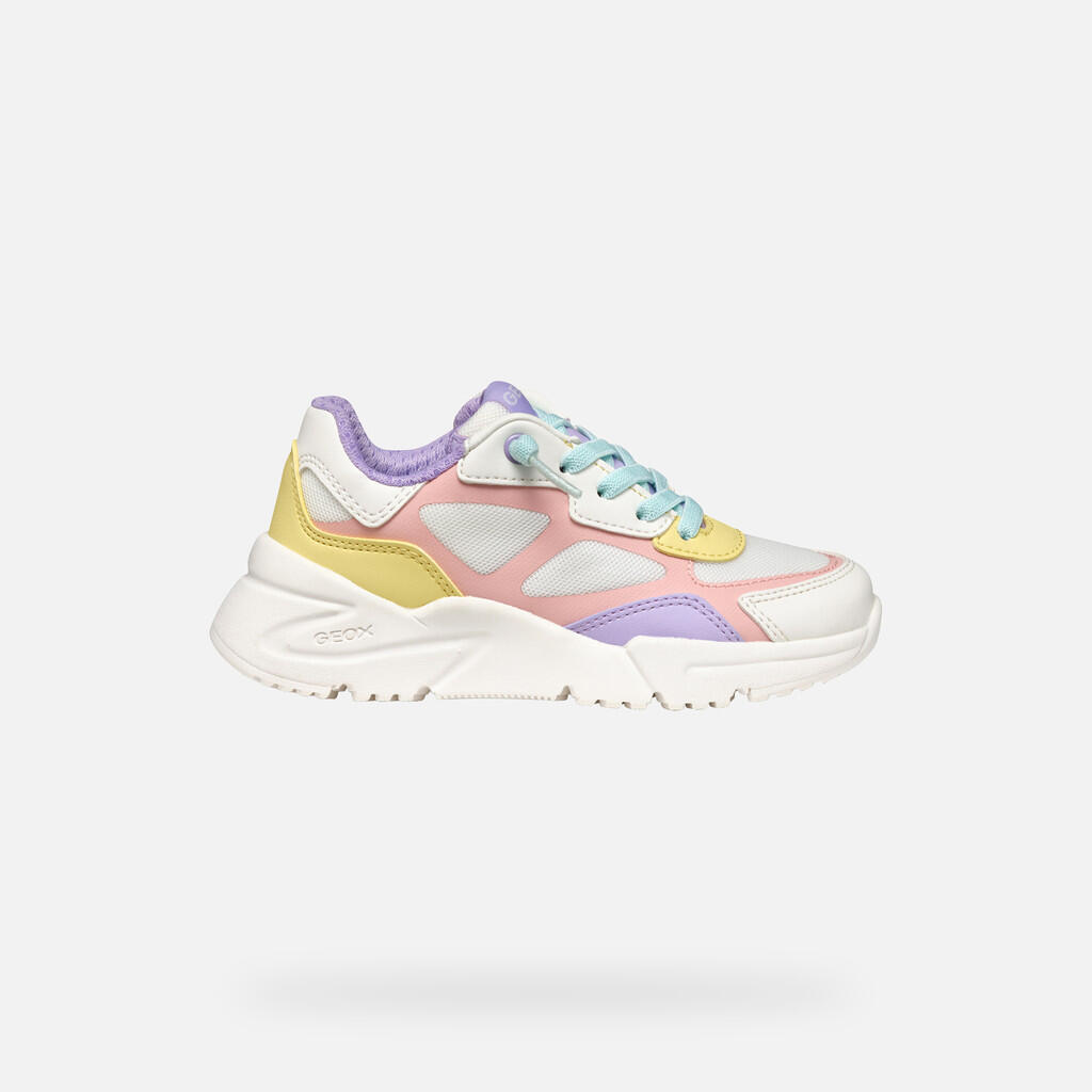 Baskets Fille J LOFTUS GIRL Blanc/Multicolore 2/7