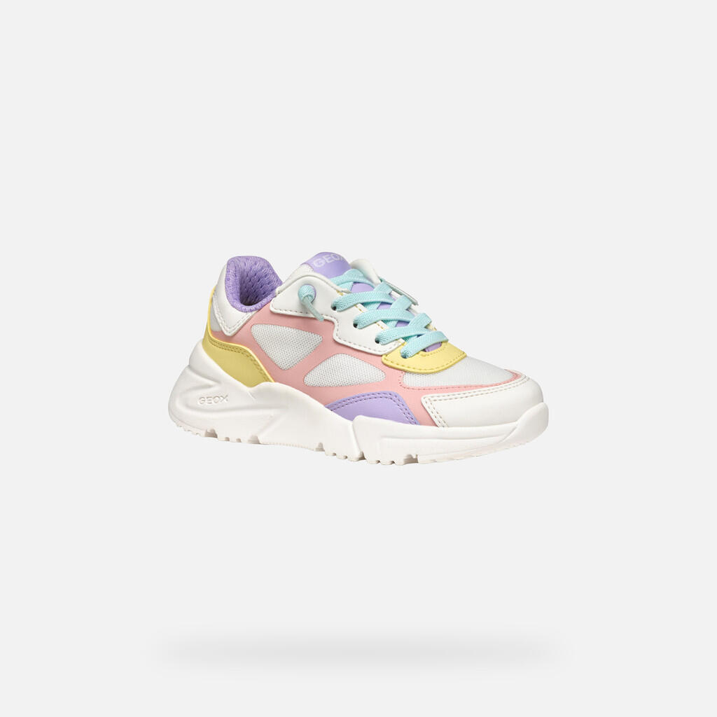 Baskets Fille J LOFTUS GIRL Blanc/Multicolore 4/7