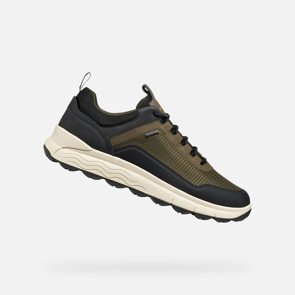 Geox - Baskets Homme Spherica 4x4 Abx Man Vert Militaire - Chaussures De Sport - Vert - Decathlon