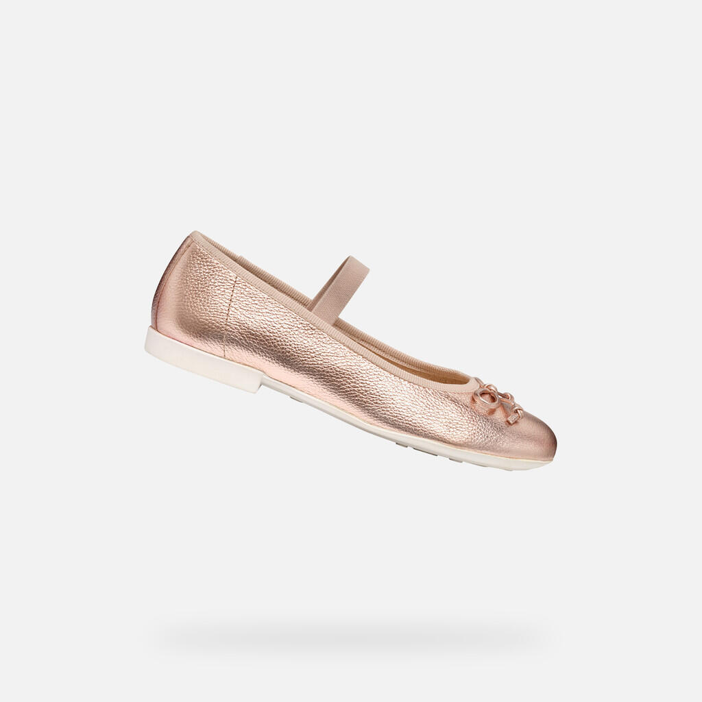 Geox - Ballerines Fille Plie Girl Vieux Rose - Chaussures De Sport - Rose - Decathlon