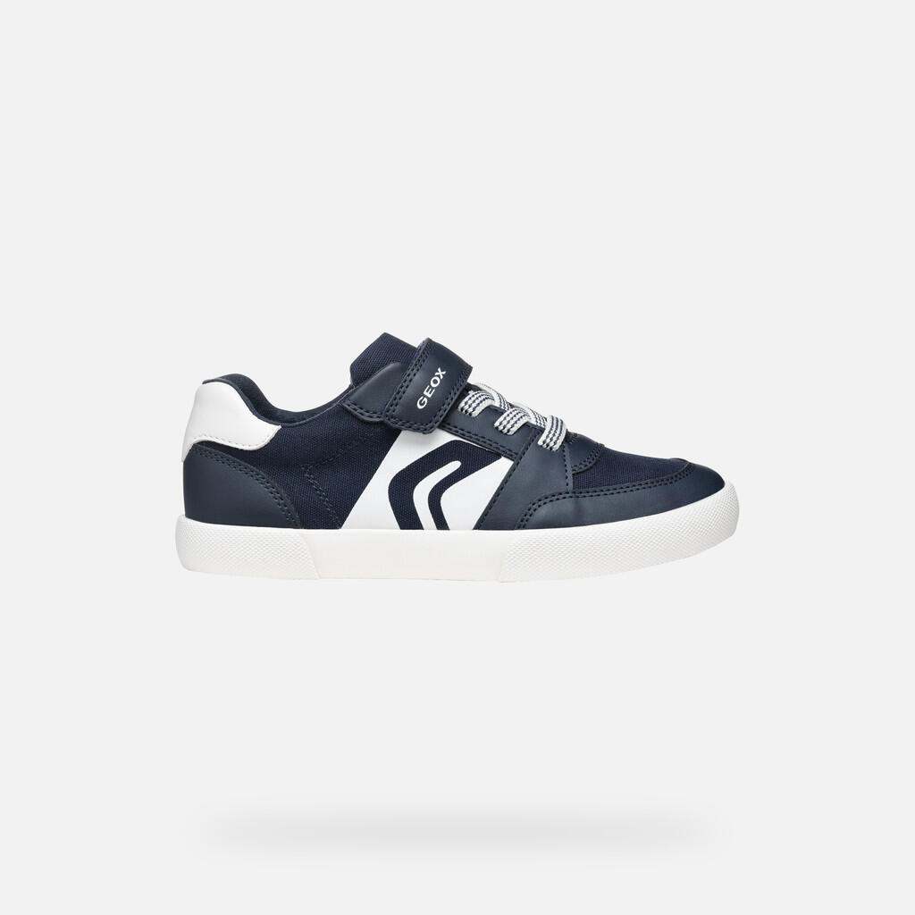 Baskets Garçon J GISLI BOY Bleu Marine/Blanc 2/7