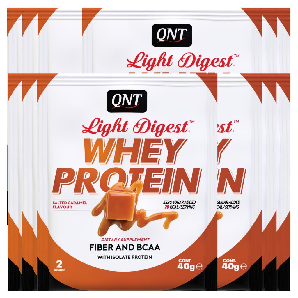 QNT Whey Light Digest Proteine Whey ricche di BCAA, senza glutine, digeribili