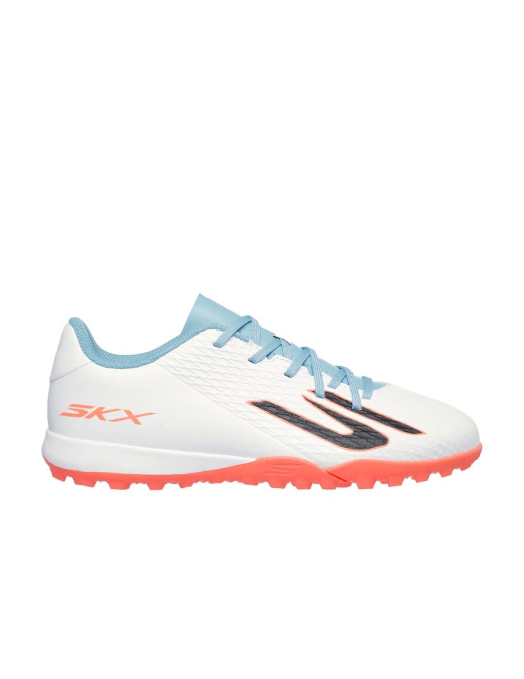Chaussures à crampons pour enfant Skechers skx_2 turf Blanc 1/6