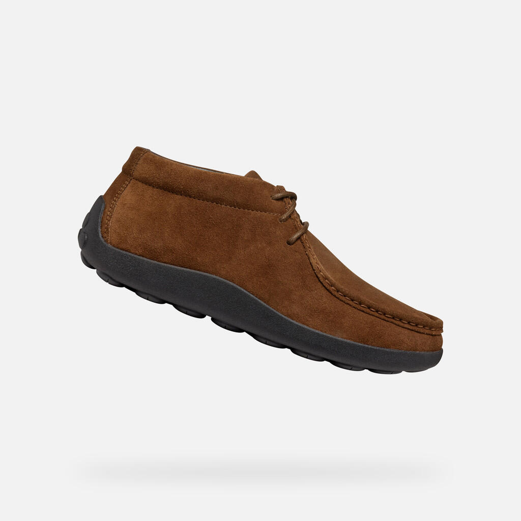 Geox - Mocassins Homme Spherica Ec14 Man Cognac - Chaussures De Sport - Marron - Decathlon
