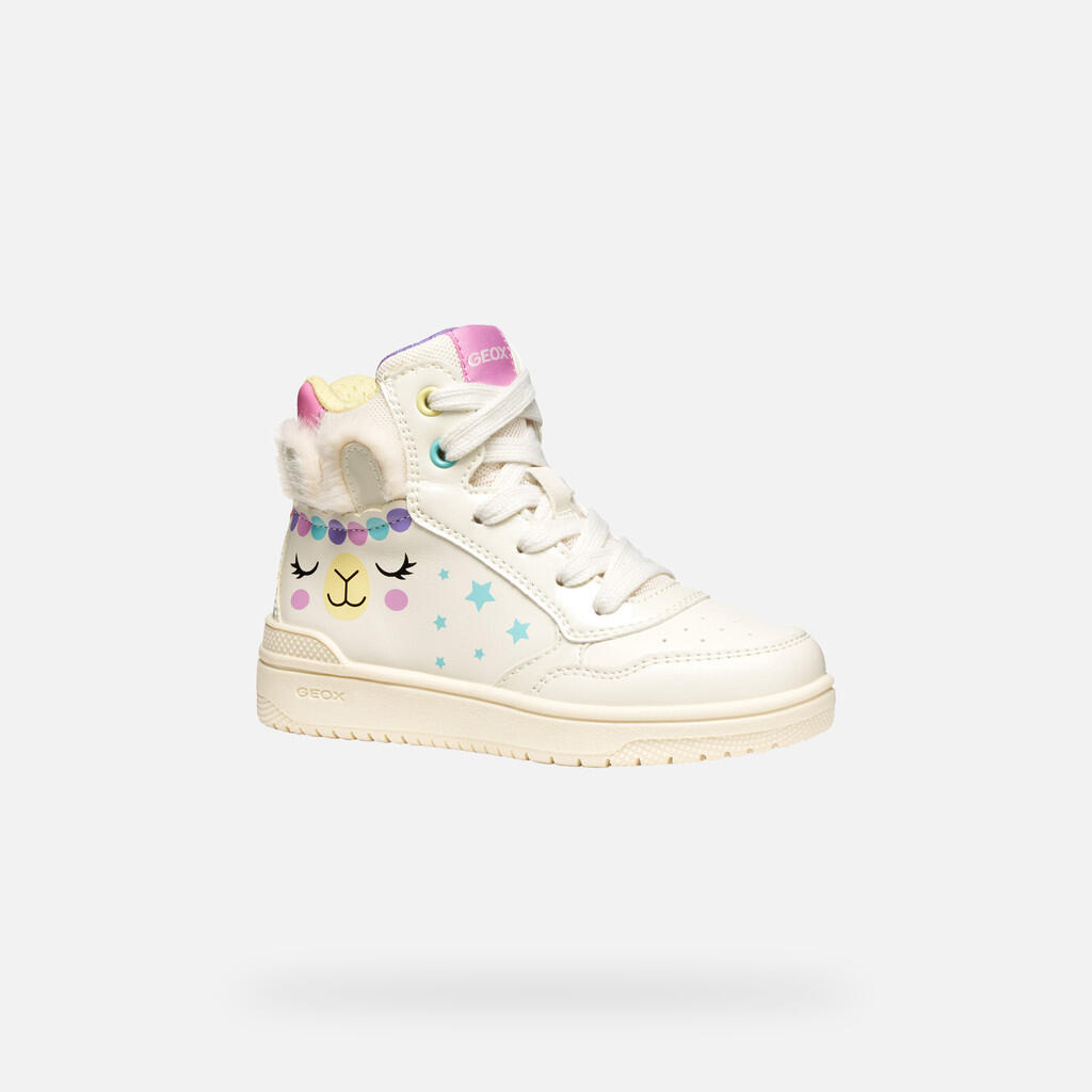 Buty GEOX J56HXE 0BCKN Biały 4/7