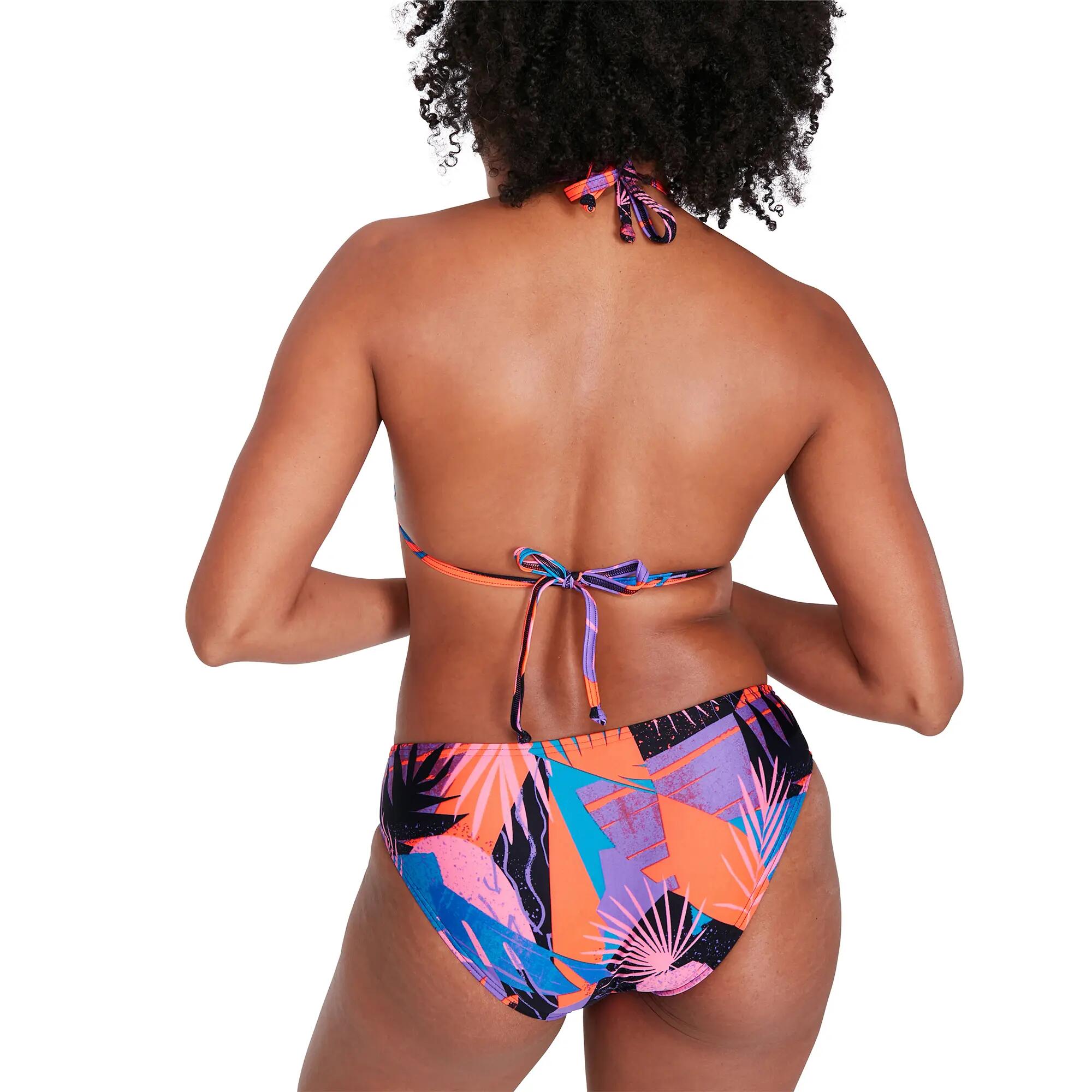 Női Speedo Triangle fürdőruha sötétkék/piros 5/5