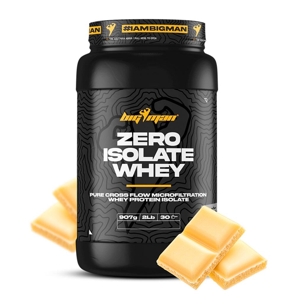 BigMan - Zero Isolate Whey 910 g - Proteina Isolate -  Sabor: Chocolate Blanco 2/2
