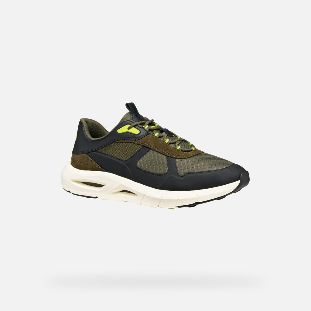 Baskets Homme U SPHERICA ECUB-5 Vert Militaire/Noir 3/7