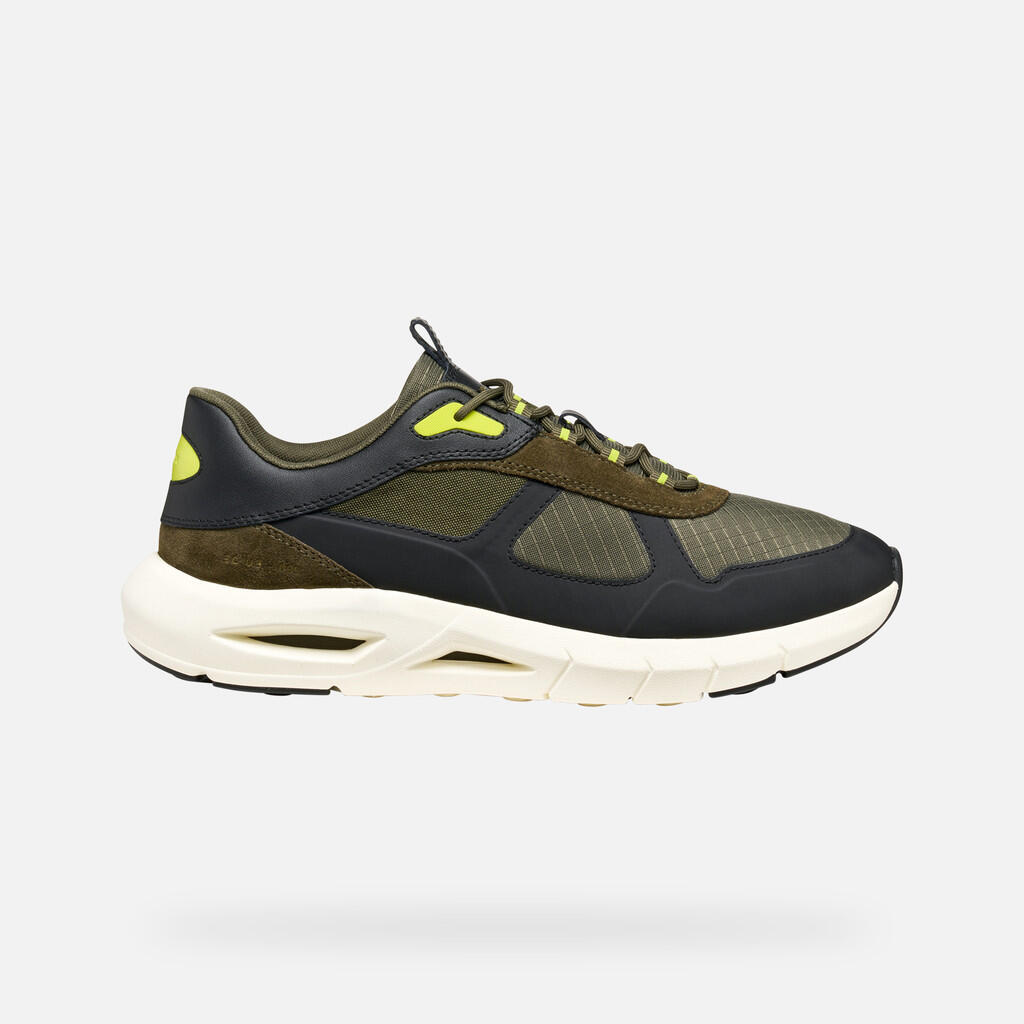 Baskets Homme U SPHERICA ECUB-5 Vert Militaire/Noir 2/7