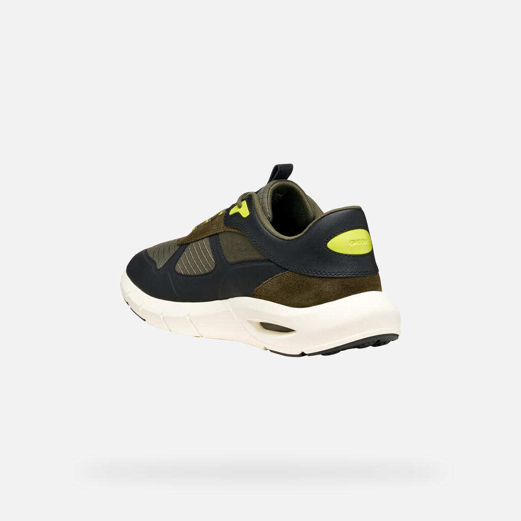 Baskets Homme U SPHERICA ECUB-5 Vert Militaire/Noir 4/7