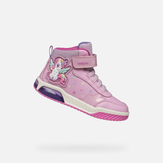 Baskets Fille J INEK GIRL Rose/Multicolore