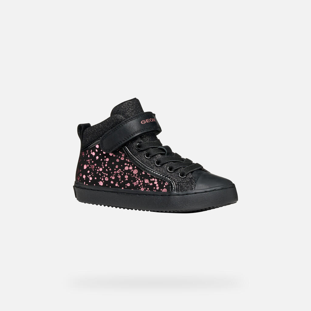 Baskets Fille J KALISPERA GIRL Noir/Violet 4/7