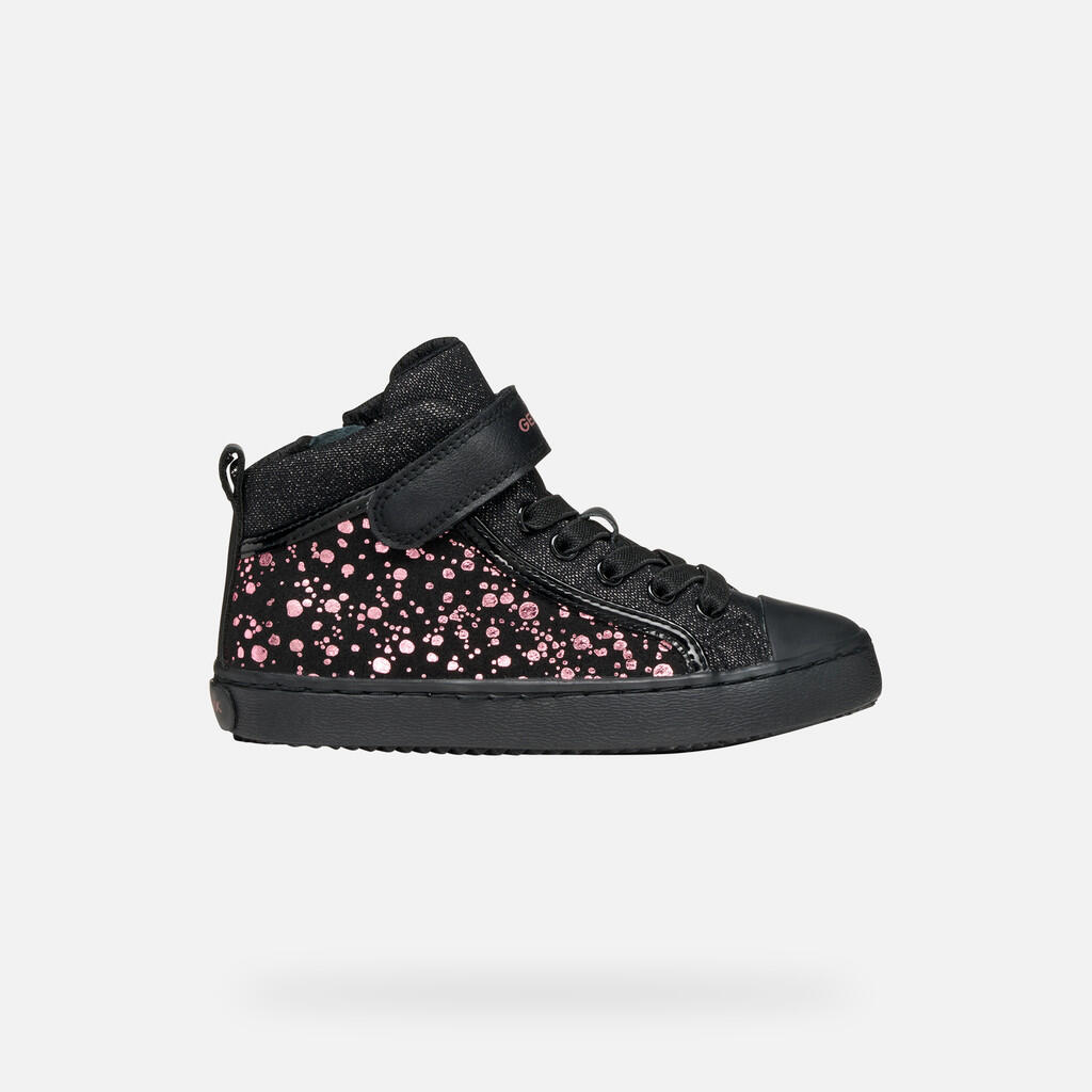 Baskets Fille J KALISPERA GIRL Noir/Violet 2/7