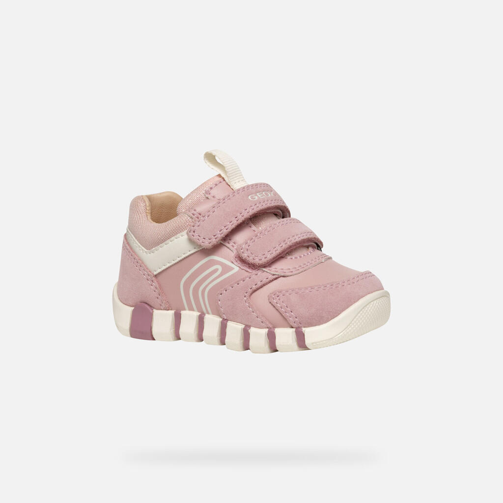 Premiers Pas Bébé Fille IUPIDOO BABY Vieux Rose/Ivoire 4/7