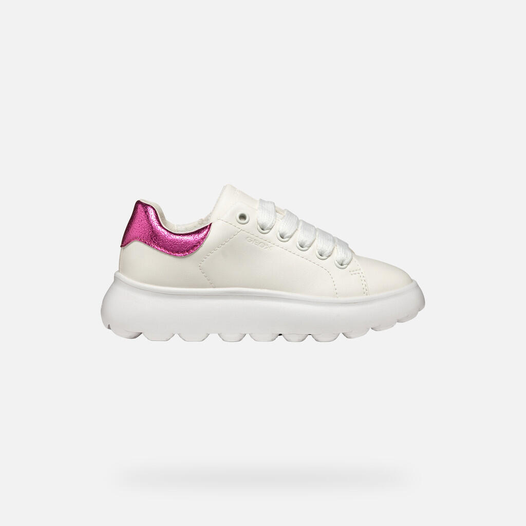 Baskets Fille J PUFFYPOP GIRL Blanc/Fuchsia 2/7