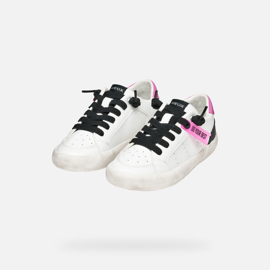 Baskets Fille GISLI GIRL Blanc/Fuchsia 3/7
