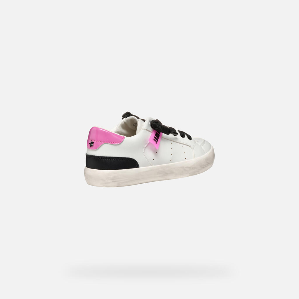 Baskets Fille GISLI GIRL Blanc/Fuchsia 6/7