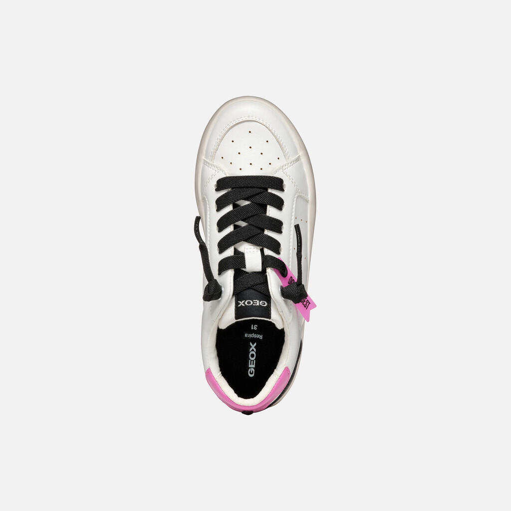 Baskets Fille GISLI GIRL Blanc/Fuchsia 7/7