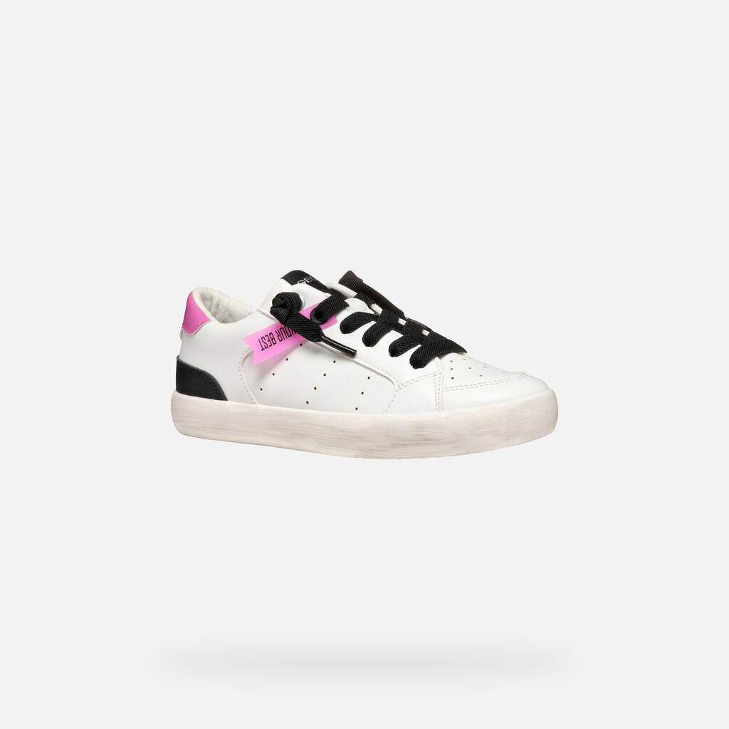 Baskets Fille GISLI GIRL Blanc/Fuchsia 4/7