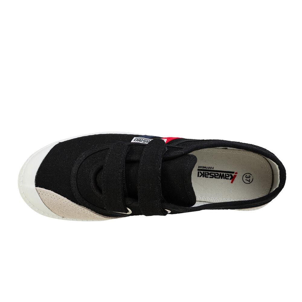 Kawasaki Retro Shoe W/velcro K204505 1001 Black 4/5
