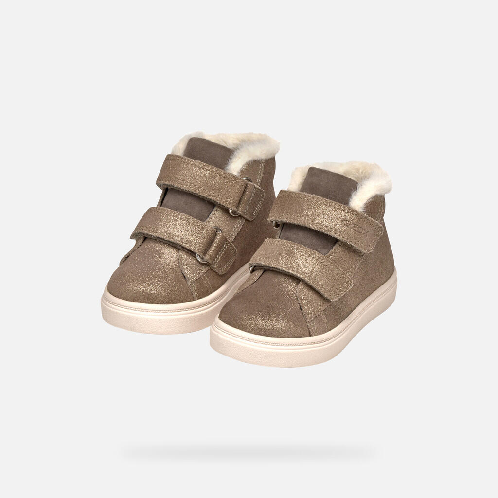 Baskets Bébé Fille NASHIK   TODDLER GIRL Beige 4/7