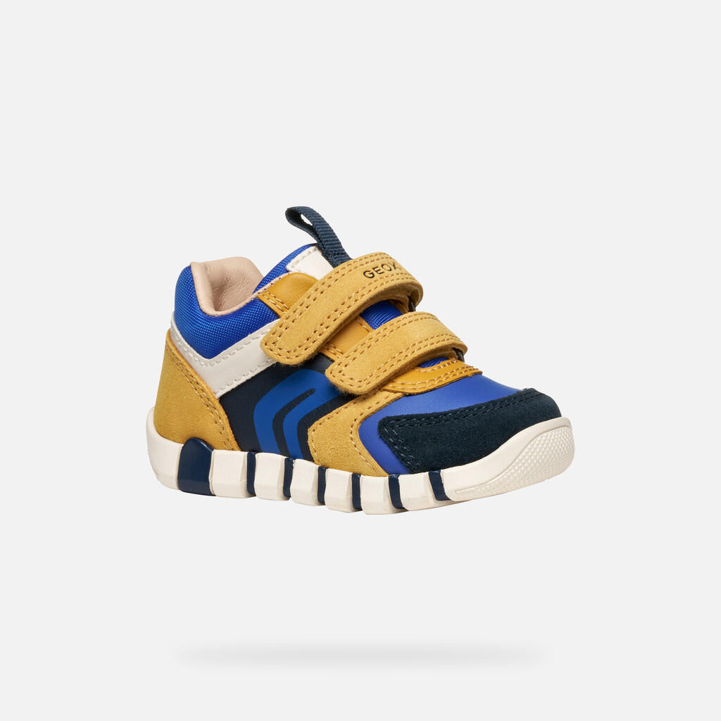 Premiers Pas Bébé Garçon IUPIDOO BABY Jaune/Bleu 3/7