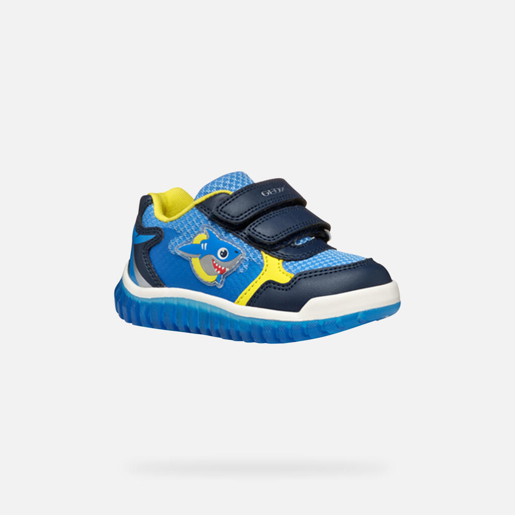 Baskets Bébé Garçon B LIGHTYLOO BOY Bleu Marine/Bleu Ciel 3/7