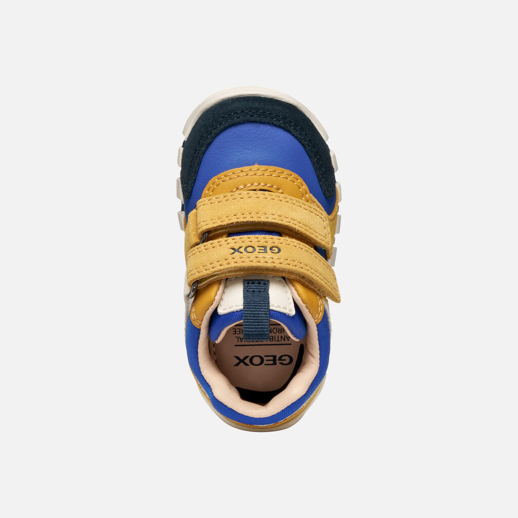 Premiers Pas Bébé Garçon IUPIDOO BABY Jaune/Bleu 6/7