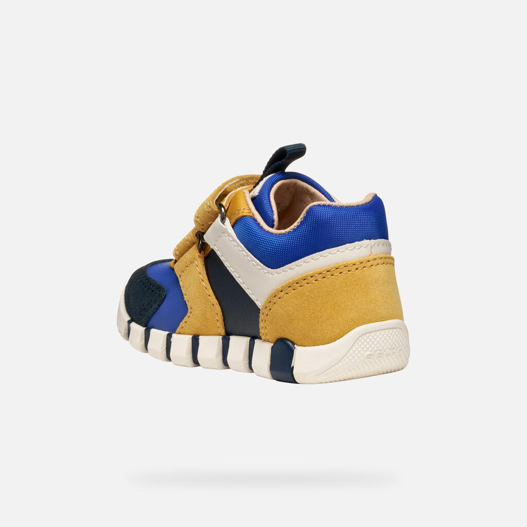 Premiers Pas Bébé Garçon IUPIDOO BABY Jaune/Bleu 4/7