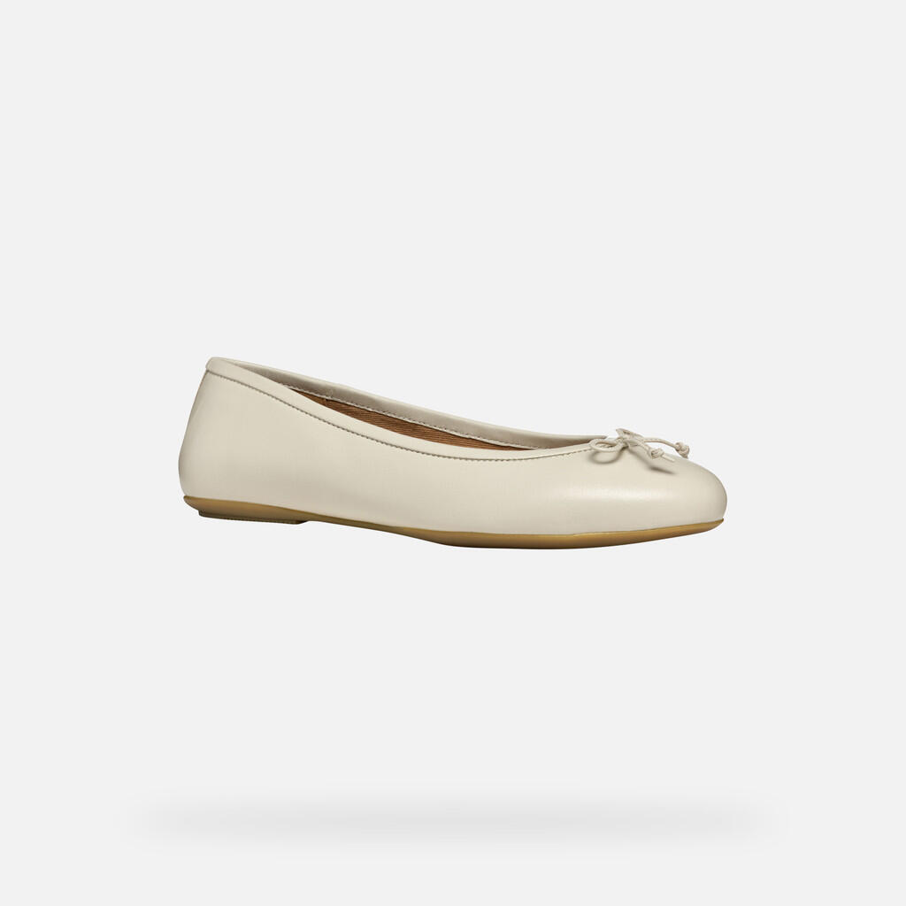 Ballerines Femme D PALMARIA Blanc Cassé 5/7