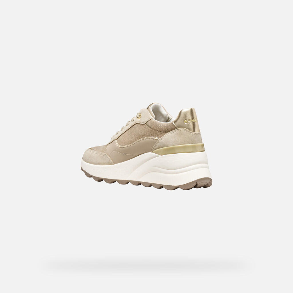Buty GEOX D SPHERICA EC13 Beżowy 4/7